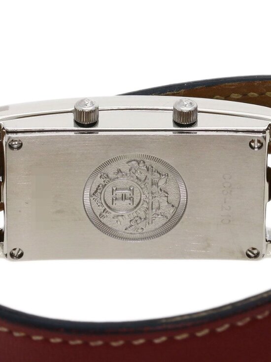 Hermes Cape Cod Duzon Double Tour Watch SS Leather main image 5